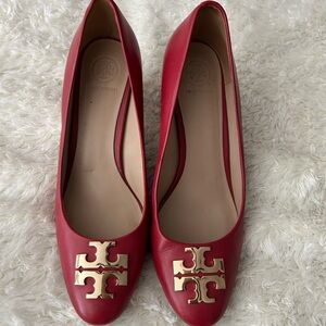 Tory Burch Red Heels for Effortless Elegance